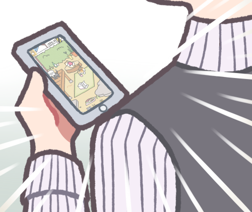 8k0: “Is this Gap Moe?!” Headcanon that Jumin plays Neko Atsume.  He will probably spends his money 
