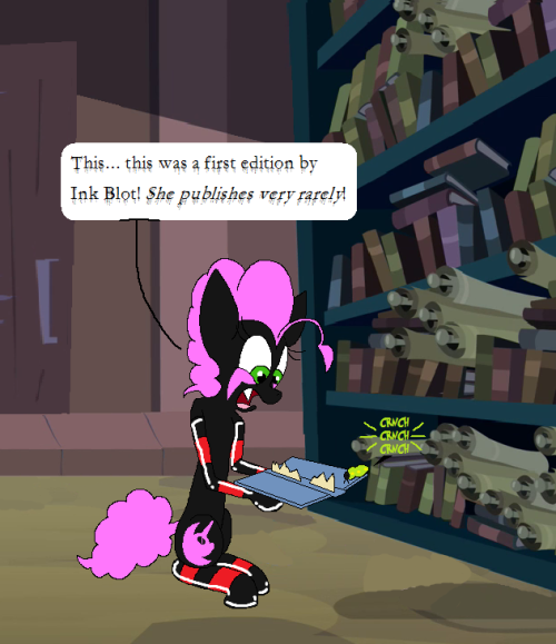 darkfiretaimatsu:Is there any greater crime than desecrating a book? I’m pretty sure there isn’t~ Sorry, Ms. Ink Blot, I guess you’ll just have to write and publish a new thing for my library~((So guess who’s been watching Dan Vs. all week~))>=O!