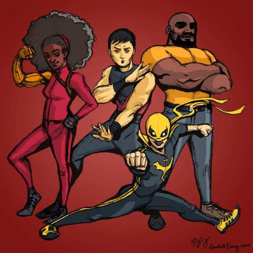 Still need to make that Shang Chi pitch #comics #art #illustration #mistyknight #shangchi #ironfist