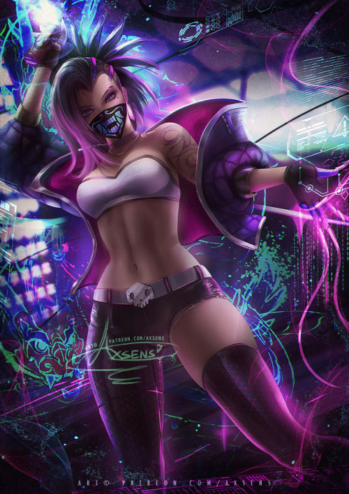 K/DA Sombra♥ Unсеnsored 5K jpg + video process etc &gt;&gt; patreon.com/axsens