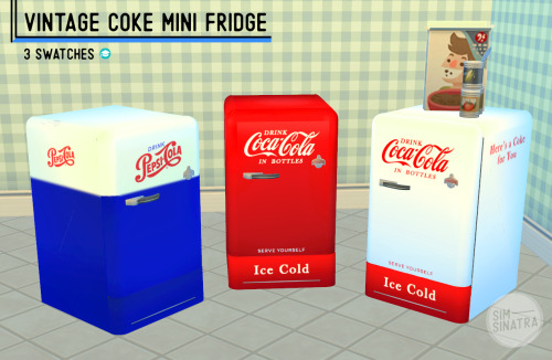 VINTAGE COKE MINI FRIDGE3 swatches. Needs university.Download without ads ↓Mediafire     Simfileshar