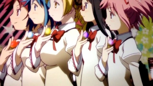 exarkuu:  akemipocky:  puellamagus:  IT HAS BEGUN  mighty morphin lesbian rangers!!!  Mami asserts her dominance via chest superiority. 
