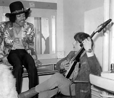 serpentinesheldonserpentine:With Jimi Hendrix
