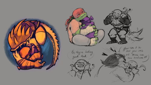 I Actually Love The Idea Of Raph Having A Tail So Much But I've Kinda Conditioned Myself Into Drawing