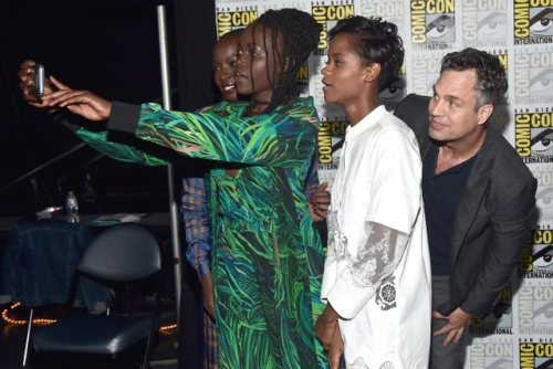 markruffalo:I really just wanted to be featured on Lupita Nyong’o’s Instagram with such strong, tale