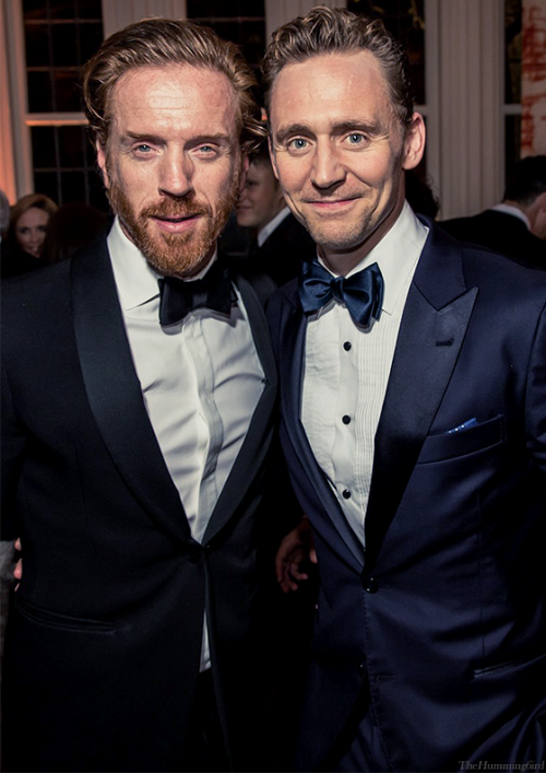 Damian Lewis and Tom Hiddleston attend the White House Correspondents&rsquo; Dinner in Washington, D