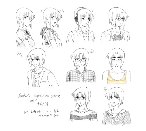 BE GENTLE WITH HER, OKAY?
Official Ladykiller in a Bind sketches by Raide.