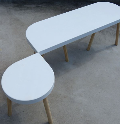 m.OnA stool and Bench by Ilona van den BerghThe Belgian ceramic Artist Ilona van den Bergh created t