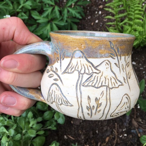 sosuperawesome:Mushroom Mugs and PlantersRosehill Pottery on Etsy