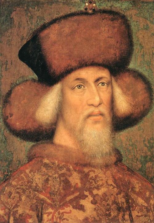 Portrait of Emperor Sigismund of Luxembourg, Bohemian/Italian (formerly attributed to Pisanello), 14