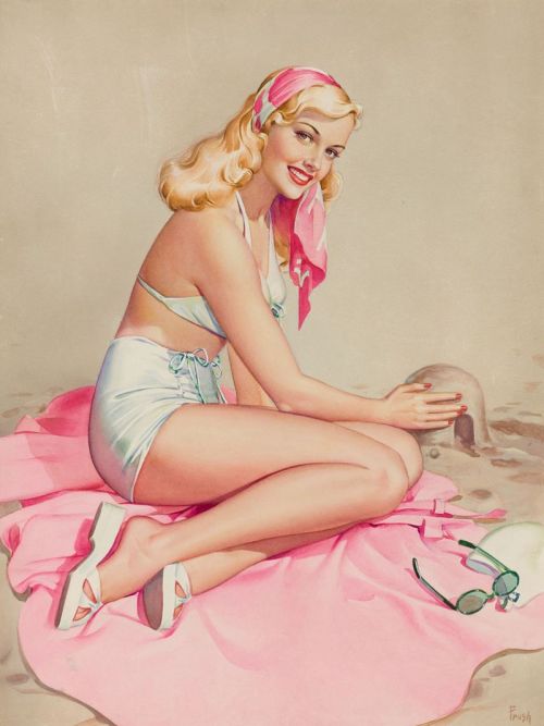 Vintage Pinup Art Porn - tikipop: Pearl Frush Pin-up Art Porn Photo Pics