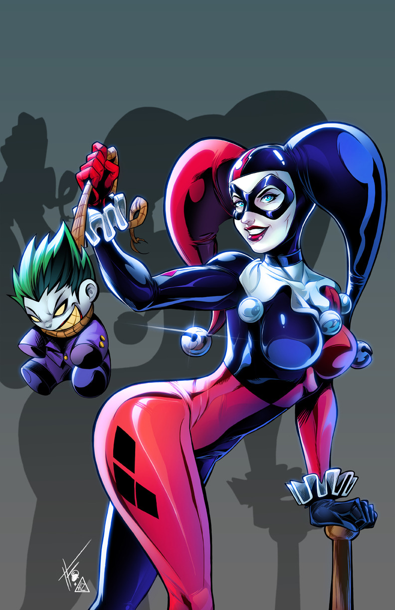 hzcolorartist:    Harley Quinn ComisiónLapices: Humberto FuentesTinta y color digital: