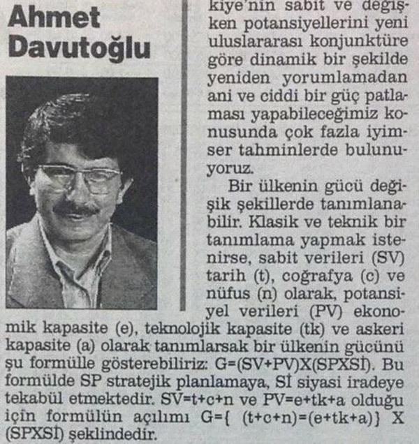 Ahmet Davutoğlu’nun beyin...