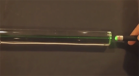 Porn photo fencehopping:Laser pointed into a fiber optic