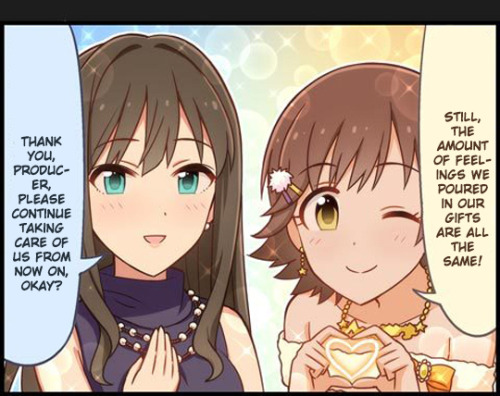 unlimitedbauxiteworks:Cinderella Girls Theater - The shape of everyone’s gratitude || Typesetting