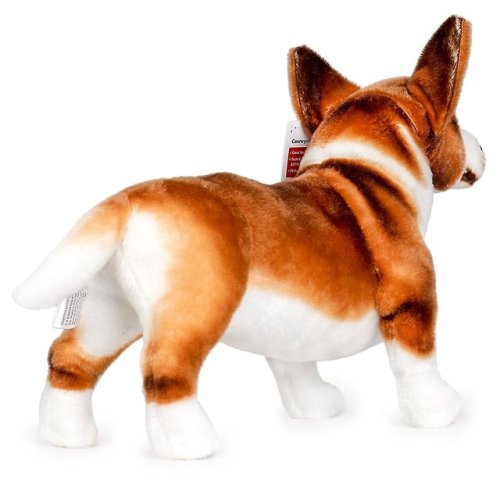 whirelez:Caerwyn the Cardigan Welsh Corgi This plush stuffed animal is securely sewn from the highes