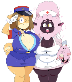 Thatothersupahsayainsonic2Guy: Bungee-Gumu:  Officer June And Nurse Sheep Mom @Supahsayainsonic2