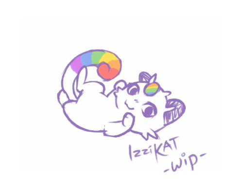 Gonna make a Rainbow Meowth sticker because Team Rainbow Rocket really needs one. :3