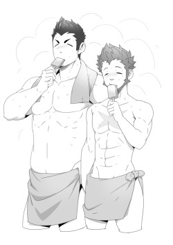 kurokawasudou:  風呂あがりAfter a bath.