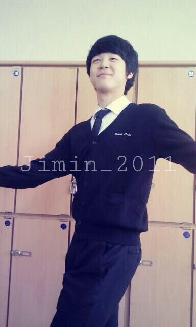 army-baby-gzb: Those were the days Jimin was still in high school! ♡