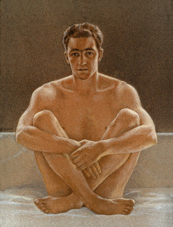 buzz-o-graph:Jared French, Seated Nude (Umberto