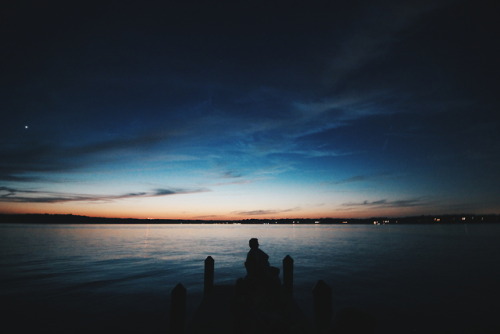 Me, my sister and her in-laws drove down to the pier to watch...