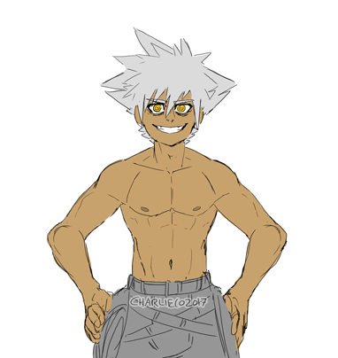 chachacharlieco:  Hm… I wanted to play around with the muscle mass and other obvious