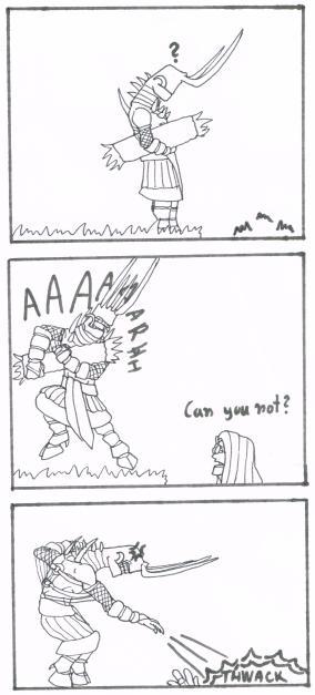 thaigra-zmora:A short comic that came from a conversation from BL Discord “Ground privilege”