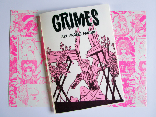 thatmusiczine: Grimes Fanzine includes illustrations, an article and a pull out paper doll activity 