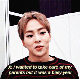 baozzis:  Lovely Xiu always thinking about EXO members, EXO-L and his family  ♡