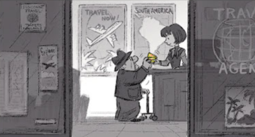 scurviesdisneyblog:Story sketches from The Art of Up 