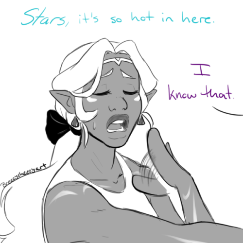 breezycheezyart:She’s just trying to be helpful, Shiro, gosh.Give thanks to this post and my enablin