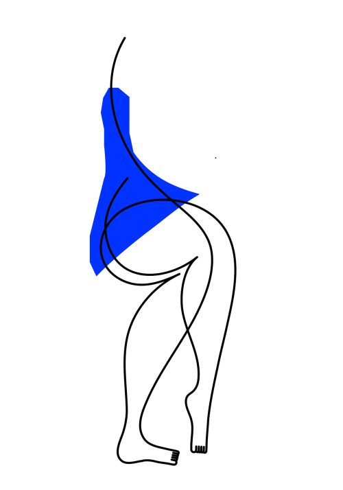 OneLine Dancer by Jonathan CalugiFollow us for more Erotic Art:C❥ — www.cosmoerotica.co