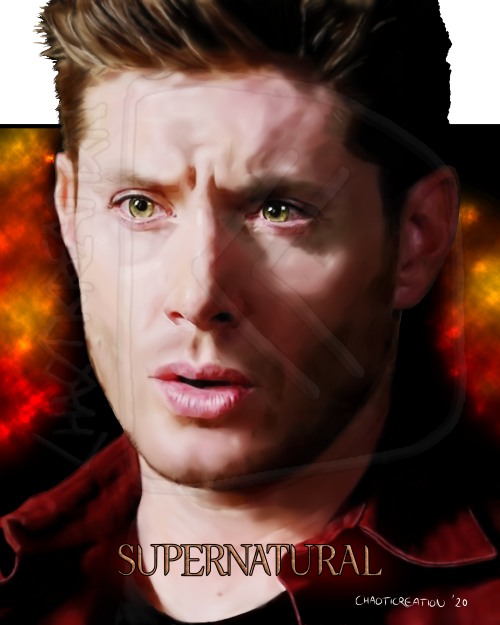 chaoticreation: Jensen Ackles as Dean Winchester by @chaoticreation Here it is! The finished project