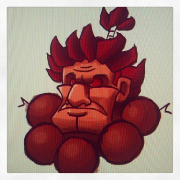 A face only mama Akuma could love. #Akuma #StreetFighter #FanArt #Capcom #Gouki #Messatsu