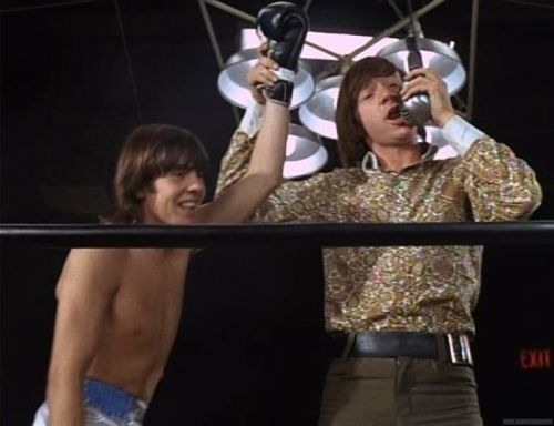 1967 Davy Jones & Peter Tork in the “Monkees in the Ring” episode of “The Monkees” 