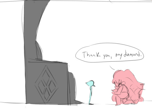 tryingmomentarily:  Fan Theory (If Rose isn’t Pink Diamond) - If Rose ever owned Pearl as a Quartz soldier, this is how I imagine it would have happened!! Sorry for the quality, i’m just wanted to throw the idea down :’) Awk ;; 