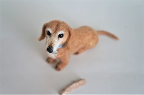  Meet mini felted version of “Cracker Jack”.  Have a great Sunday evening!