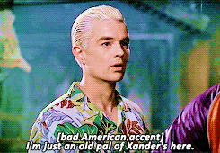 archivedblogposts:  American actor James Marsters playing British vampire Spike putting