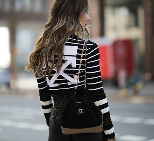 chanel gabrielle backpack outfit