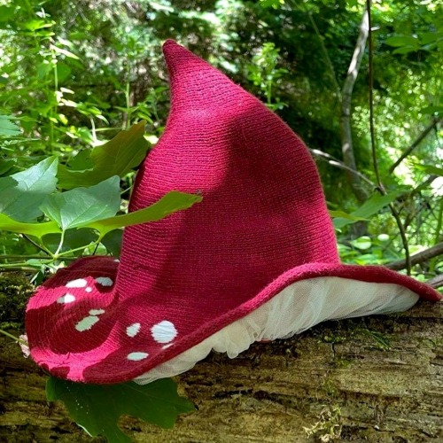 sosuperawesome: Strawberry and Mushroom Witch HatsMaebe Sew Designs on Etsy