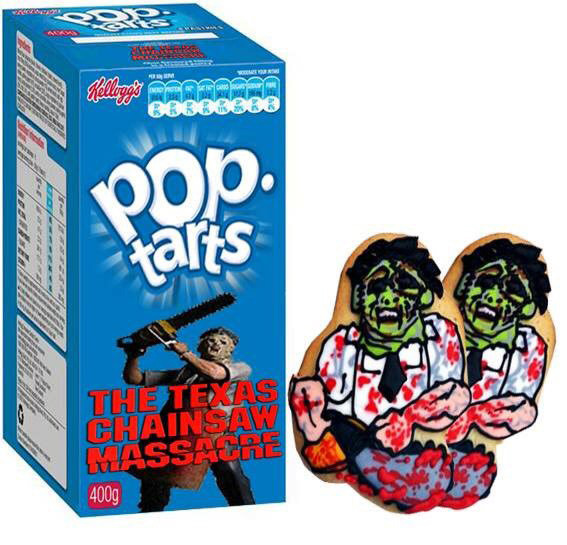 brokehorrorfan:  Newt Clement has created horror movie Pop-Tarts. I’ve highlighted