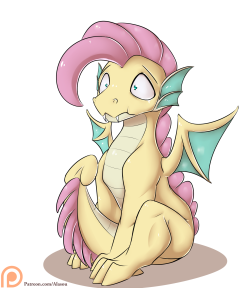 alasou:Existential Crisis This week will be a bit different. last month on patreon, the theme “mane 6 turned into dragons” got voted!It will be a nice change, isn’t it Fluttershy? Oh yes… She is scared of dragons.drawn for patreon the 04-01-2016X3