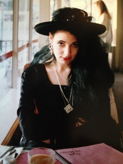 americangothgirl:  gothiccharmschool:  Throwback Thursday, around 1993. At the downtown location of Minnie’s.  Look at our sweet Jillian. 