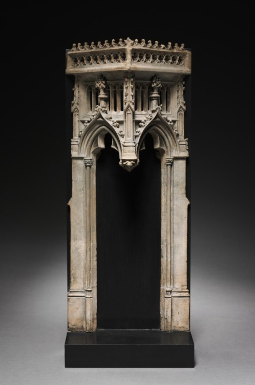 cma-medieval-art: Architectural Canopy (pair), c. 1450-1475, Cleveland Museum of Art: Medieval ArtPa
