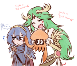 mahoxyshoujo:  Just admit that it’s cute Lucina.Palutena’s singing, I mean.