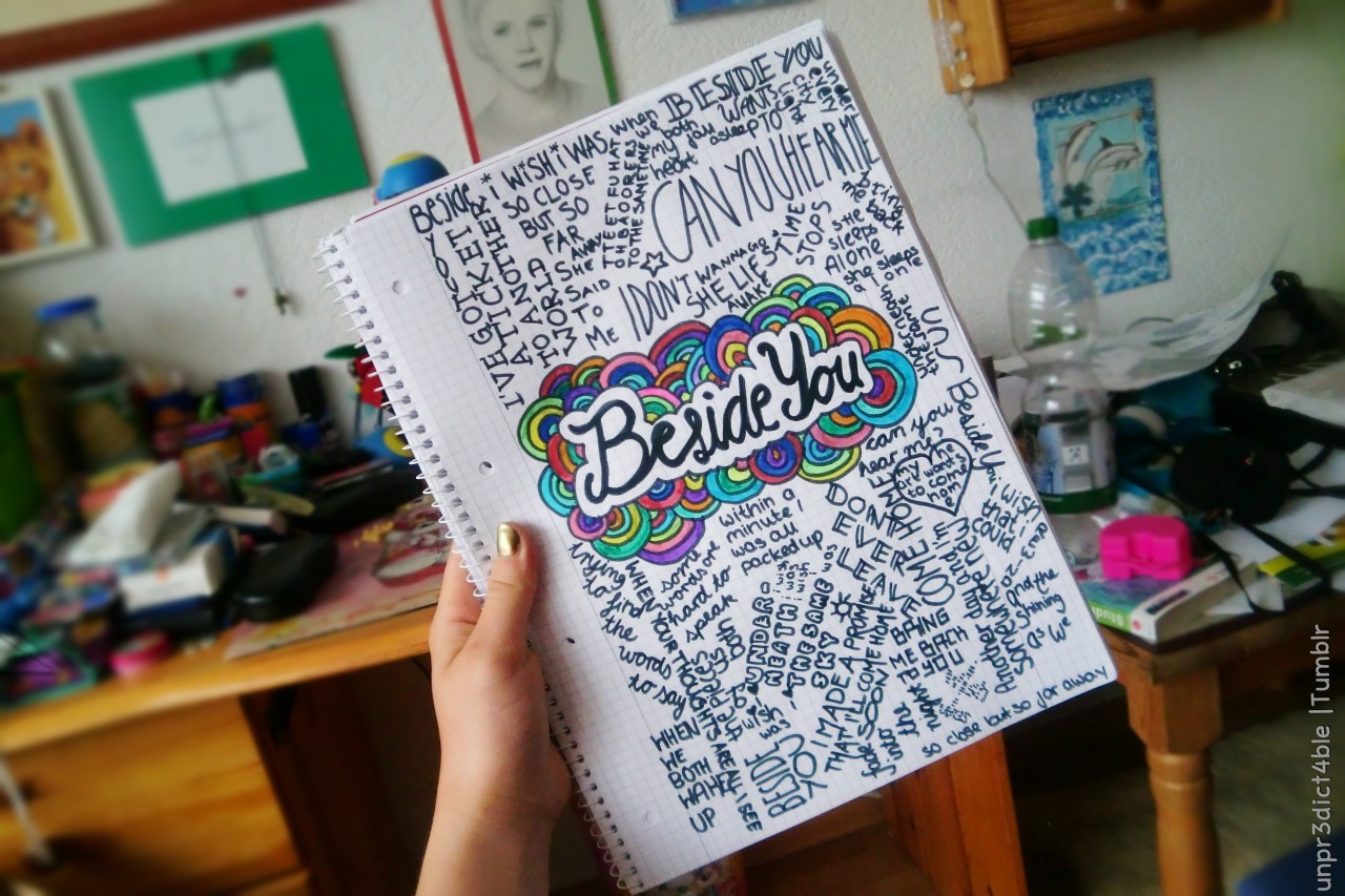 twer-kinq:  Beside You lyric art admire my messy room 