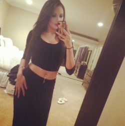 villegas-news:  jasminevillegas: Another outfit for you jasminators :)Two piece velvet outfit! Another cute outfit I got from @fashionnova 