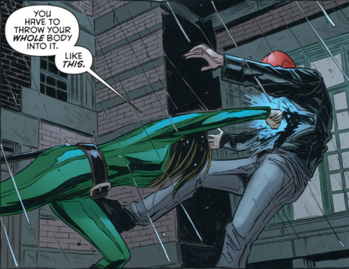 cornflakepizza:  “A little weight training and that might have actually hurt.”[Red Hood and the Outlaws 25]