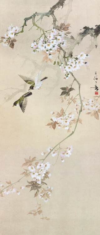 Spring blossoms in Chinese painting by various artists 